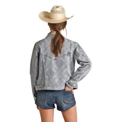 Rock N Roll Ladies Bandana Print Jacket -Western Cowboy Equipment Store RRWD92R11P B