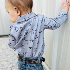 Shea Baby Branded Pearl Snap Long Sleeve 5 Shea Baby Branded Pearl Snap Long Sleeve -Western Cowboy Equipment Store SNAP06