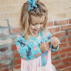 Shea Baby Turquoise Cowgirl Fringe Long Sleeve Shirt -Western Cowboy Equipment Store ST04