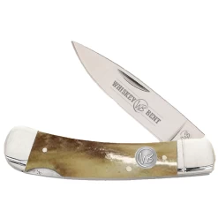 Whiskey Bent Burnt Bone Lock Blade