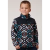 Roper Youth Navy Aztec Fleece Pullover -Western Cowboy Equipment Store Screenshot2022 10 10021104