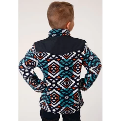 Roper Youth Navy Aztec Fleece Pullover -Western Cowboy Equipment Store Screenshot2022 10 10021119