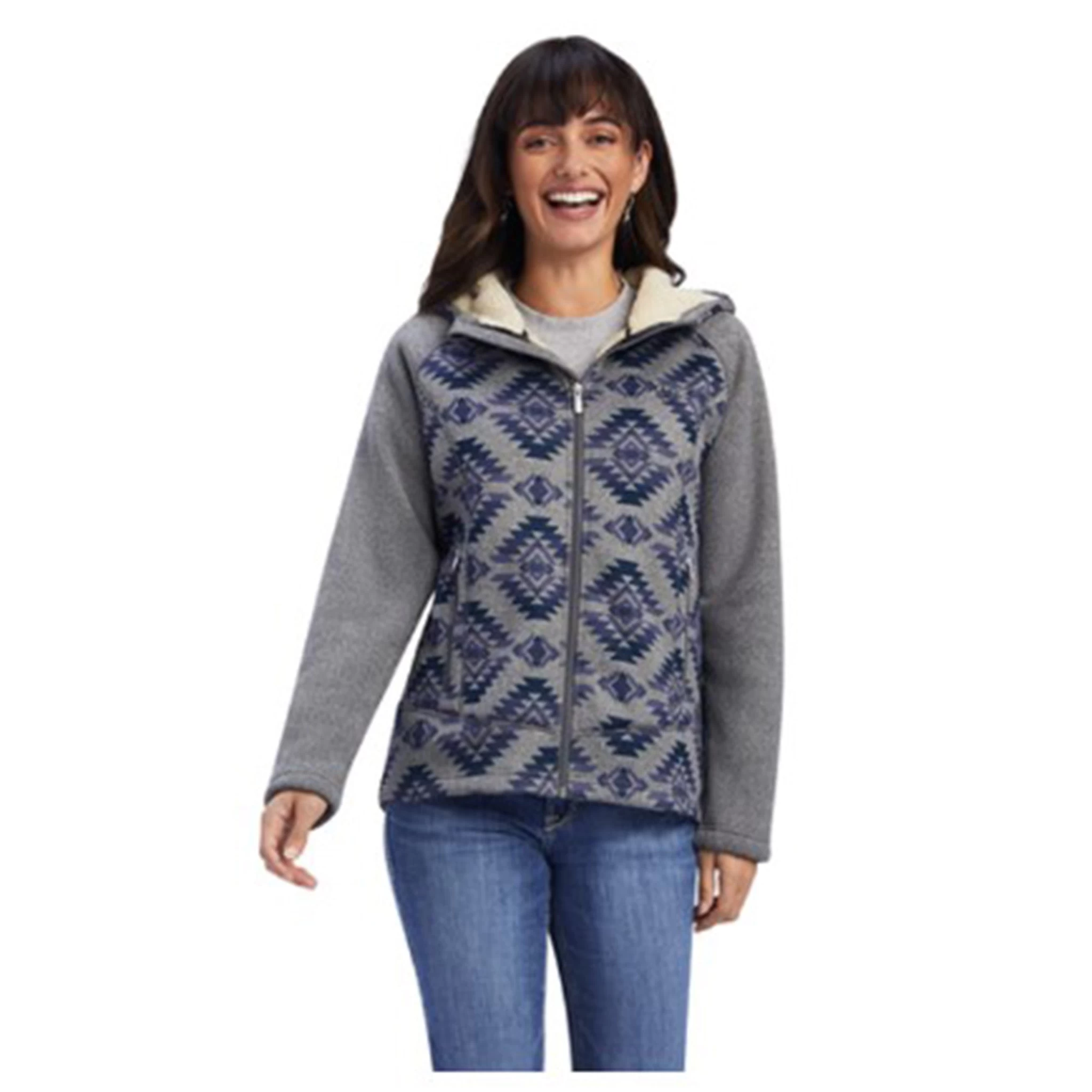 Ariat Women's Real Mccall Full Zip Sweater 3 Ariat Women's Real Mccall Full Zip Sweater