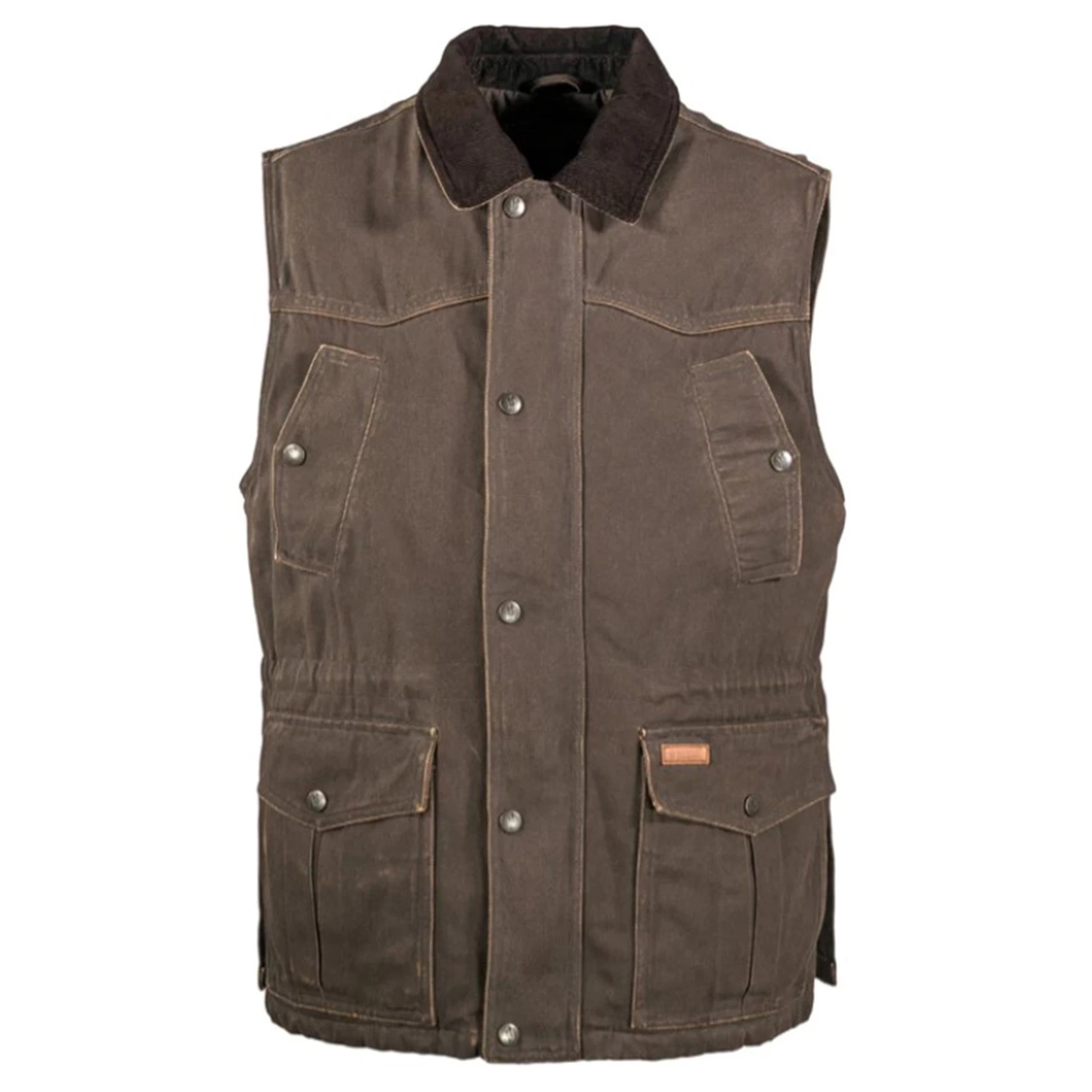 Outback Men's Brown Cattleman Vest 3 Outback Men's Brown Cattleman Vest