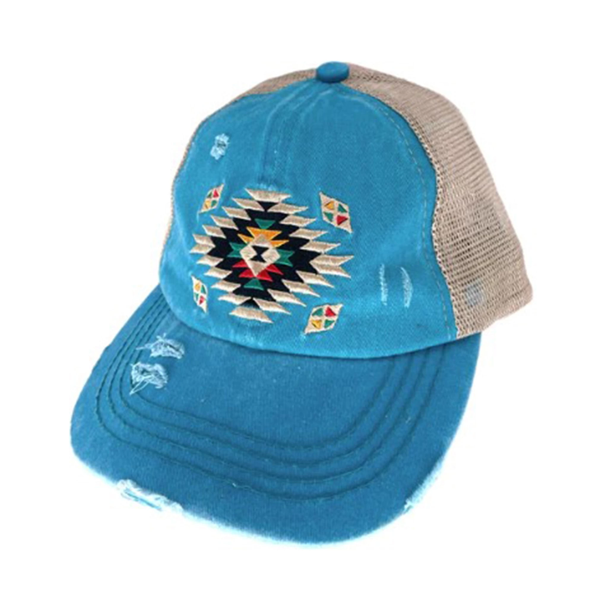 Aztec Criss Cross Pony Cap 5 Aztec Criss Cross Pony Cap - Image 3