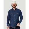 Wrangler Dark Denim Snap Shirt -Western Cowboy Equipment Store Screenshot2023 03 16085443