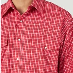 Men's Wrangler Red & White Plaid Long Sleeve Western Shirt 7 Men's Wrangler Red & White Plaid Long Sleeve Western Shirt -Western Cowboy Equipment Store Screenshot 20220420 132513 Chrome