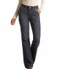 Rock & Roll Cowgirl Jr. Fit High Rise Dark Wash Trouser -Western Cowboy Equipment Store W8H2687 1