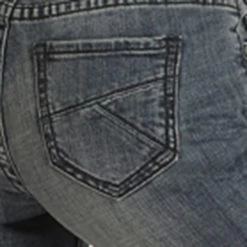 Rock & Roll Cowgirl Boot Cut Jr. Mid Rise Trouser -Western Cowboy Equipment Store W8M1710 p