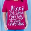 Wine Is Like Duct Tape Tee -Western Cowboy Equipment Store WINEDUCTTAPEb