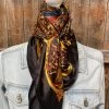 Black & Gold Swirl Wild Rag -Western Cowboy Equipment Store WR3303