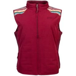 Hooey Burgundy Serape Detailed Vest