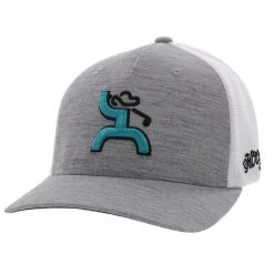 Hooey Golf Grey & White Youth Cap