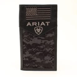 Ariat Black Digital Camo Wallet