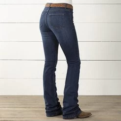 Kimes Ranch-Mid-Rise/Boot Cut/Slim Fit Ladies Jeans-Chloe -Western Cowboy Equipment Store back 1e904e00 eefa 428e 9157 134a6ef07d72