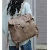 Never Mind Taupe Leather Backpack -Western Cowboy Equipment Store backpackready