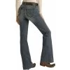 Rock & Roll Cowgirl Boot Cut Jr. Mid Rise Trouser -Western Cowboy Equipment Store backw
