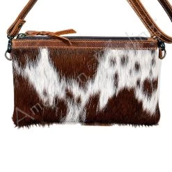 American Darling Brown And White Hide Mini Crossbody