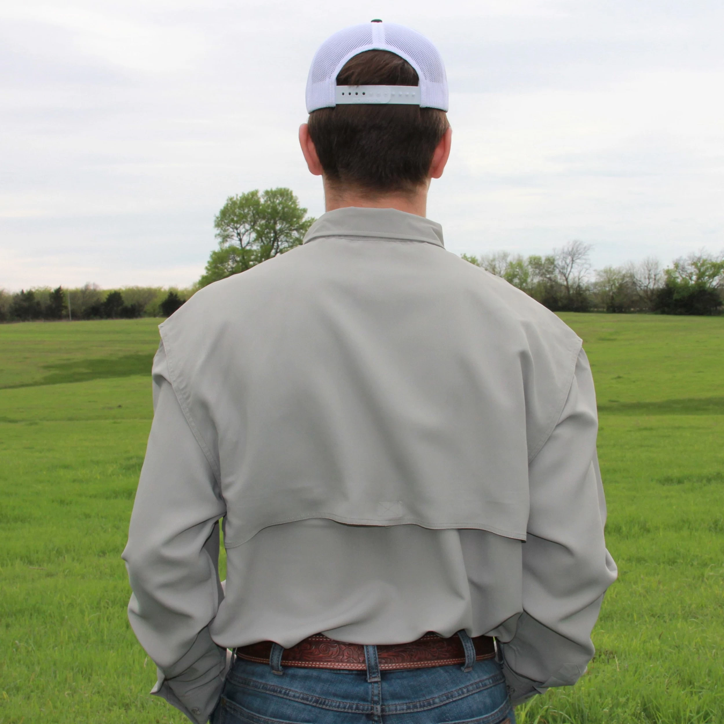 Olive Long Sleeve Fishing Shirt 4 Olive Long Sleeve Fishing Shirt - Image 2