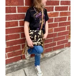 Brown & Gold Mini Cowhide Purse -Western Cowboy Equipment Store browngoldpurse