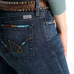 Cruel Denim Hayley Chevron Detailed Trouser -Western Cowboy Equipment Store cb70654001 4 1278 detail