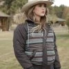 Cruel Girl Serape Black Fur Hood Jacket -Western Cowboy Equipment Store cwj7307001 1022 detail 1