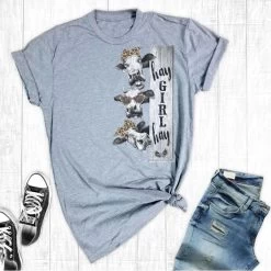 Kids Grey Hay Girl Tee