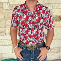 Ariat Men's Short Sleeve Floral Shirt