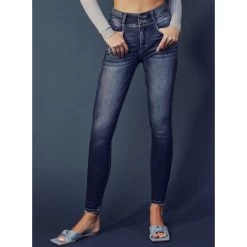 KanCan Double Button Skinny High Rise -Western Cowboy Equipment Store kc9254d 3 1