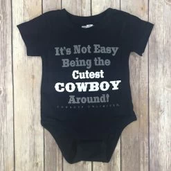 Navy Cutest Cowboy Around Onesie