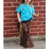Girls Leopard Distressed Bells -Western Cowboy Equipment Store leopflare