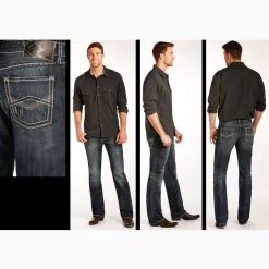 Rock And Roll Dark Was Zig Zag Pistol Jeans