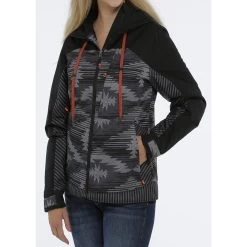 Cinch Black & Grey Aztec Ski Jacket