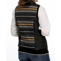 Cinch Black Reversible Quilt Vest -Western Cowboy Equipment Store mav9887001 2 931 detail