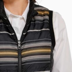 Cinch Black Reversible Quilt Vest -Western Cowboy Equipment Store mav9887001 3 403 detail