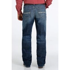 Cinch Grant Medium Stonewash Relaxed Fit Jeans -Western Cowboy Equipment Store mb53037001 3 2180 detail 75b75811 0ebd 428d 95aa 81a212a5fdcd
