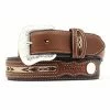 Men's Black And Brown Western Belt -Western Cowboy Equipment Store n2475701