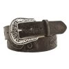 Nocona Women's Black Antique Scroll Belt -Western Cowboy Equipment Store n3499701