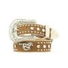 Nocona Girl's Brown Running Horse Concho Belt -Western Cowboy Equipment Store n4427644
