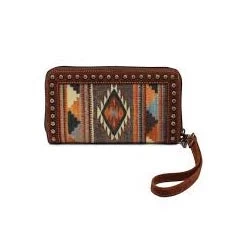 Blazin Roxx Aztec Zip Clutch Wallet