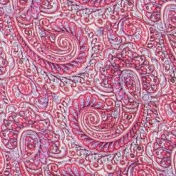 Wyoming Traders Raspberry And White Paisley Wild Rag