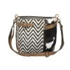 Black And White Chevron Hide Cross Body Purse 2 Black And White Chevron Hide Cross Body Purse -Western Cowboy Equipment Store s 1283 1