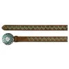 Catchfly Western Women's Belt Turquoise Laced Brown -Western Cowboy Equipment Store s l300 1