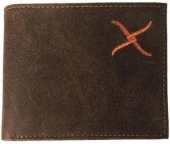 Twisted X Distressed Bi-fold//Orange X