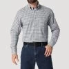 Wrangler George Strait Blue Hexagon Long Sleeve Shirt -Western Cowboy Equipment Store wrangler jeans mens shirt woven long sleeve button 112318943 34719405277342 5000x 3be2466a 271a 4111 8354 868db7d9274e