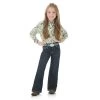 Wrangler Girl's Dark Wash Bootcut Jean -Western Cowboy Equipment Store ww ba 09MWGER hr 1
